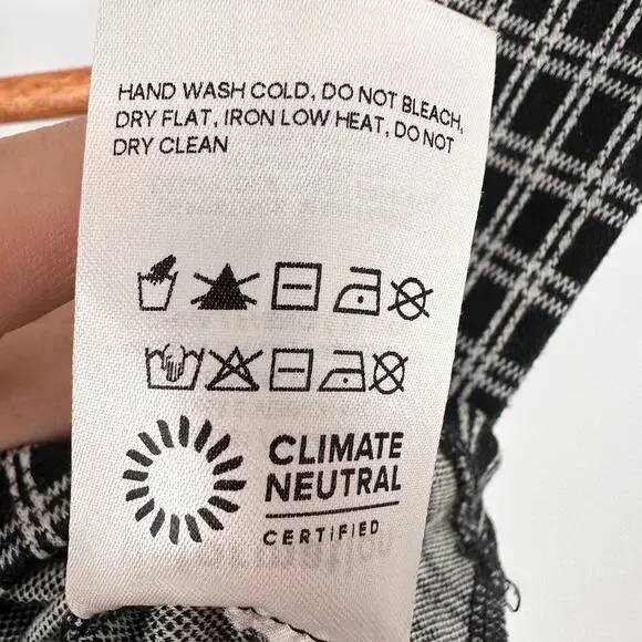 REFORMATION Jodie Black Plaid Cropped Tank // XS - Picture 7 of 8